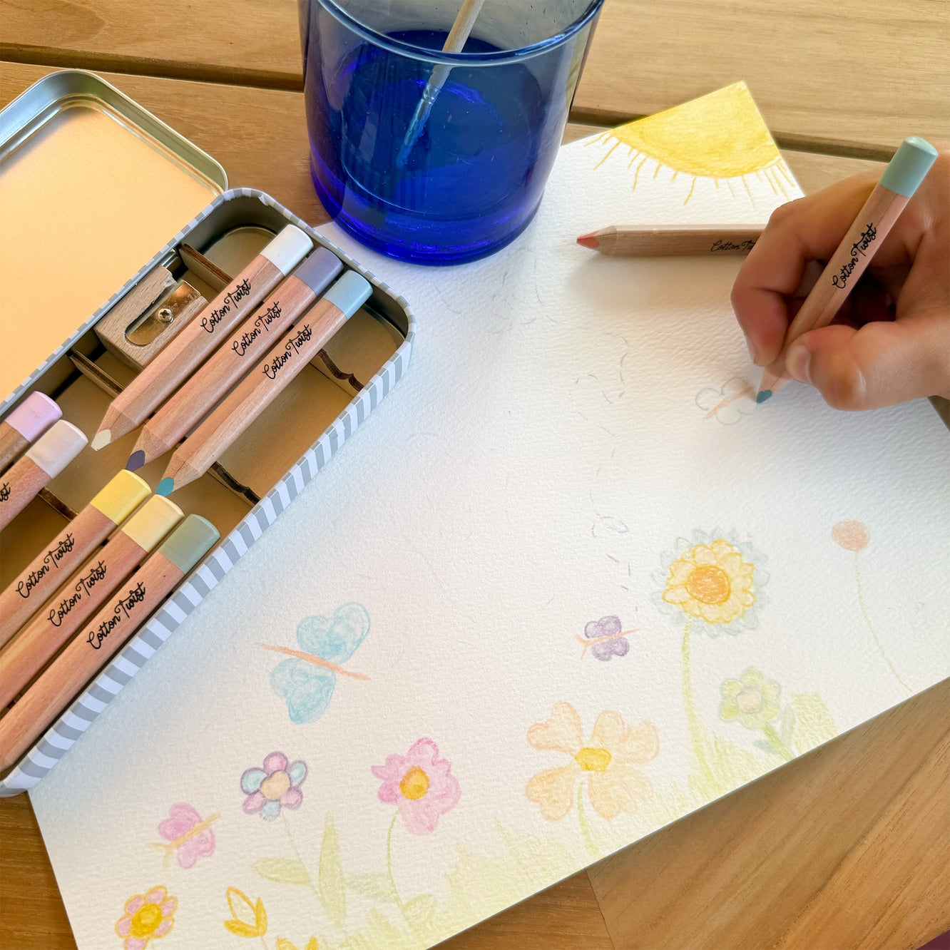 Pastel mix watercolour pencils