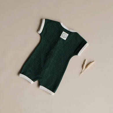 Organic Terry Onesie Vintage Green