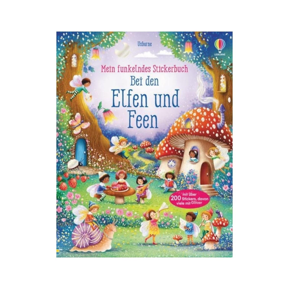 Funkelndes Stickerbuch - Bei den Elfen und Feen