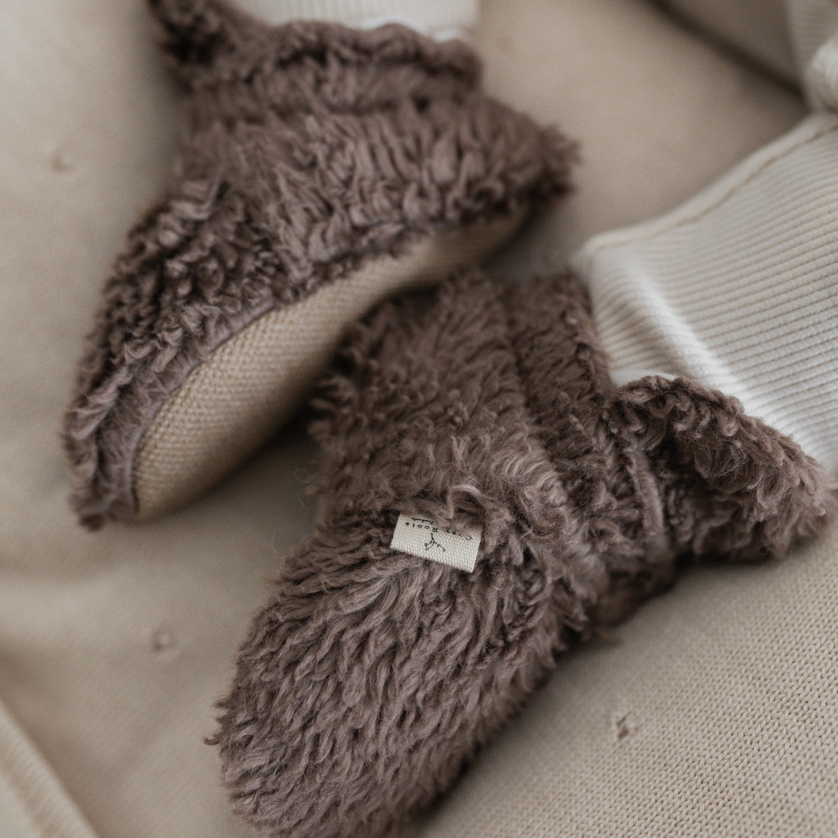 Teddy Booties Mocha