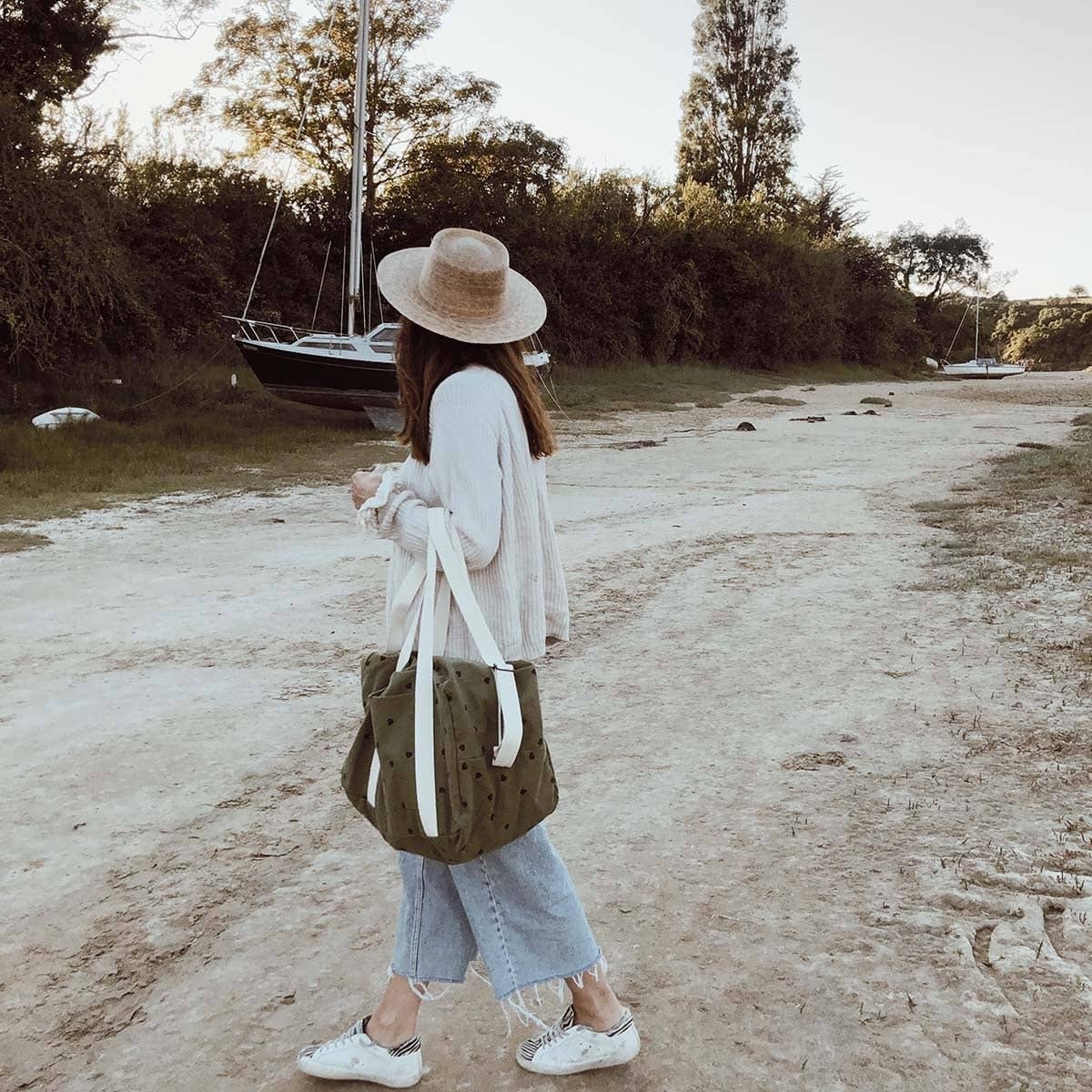 Weekend Bag Raphael khaki heart