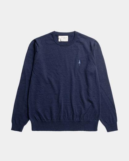 TreePullover Merino Wool Women Dark Navy