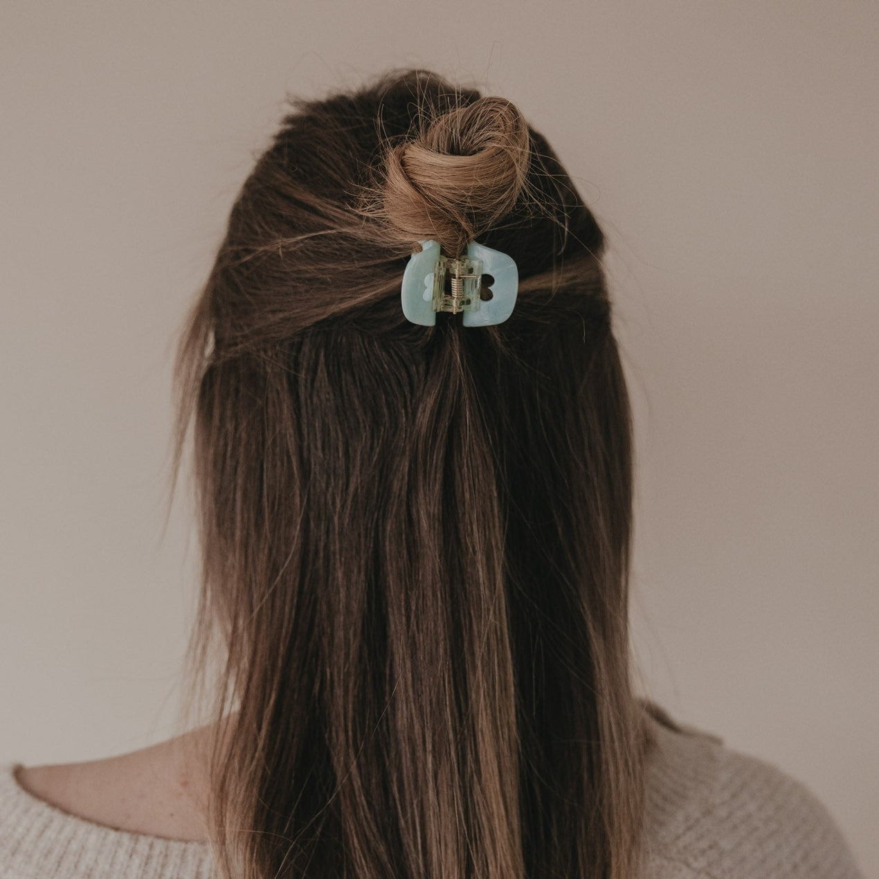 Haarspange klein Herz Mint