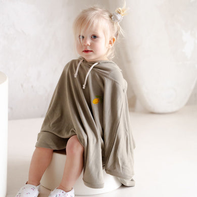 Organic UV Poncho Khaki UPF50+