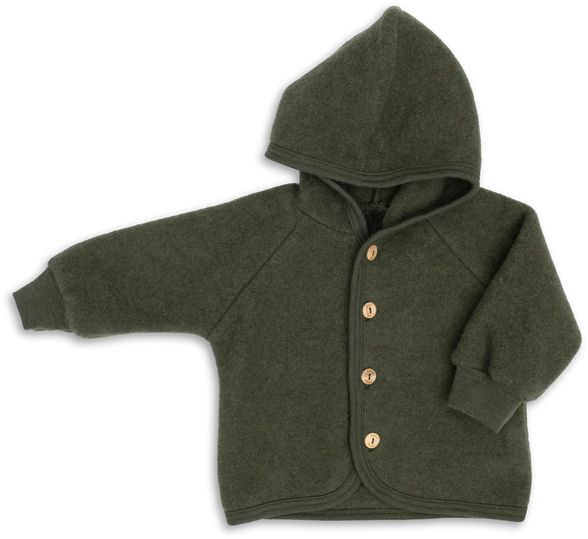 Kapuzenjacke Schilf Melange am Kind getragen, Blush Couture