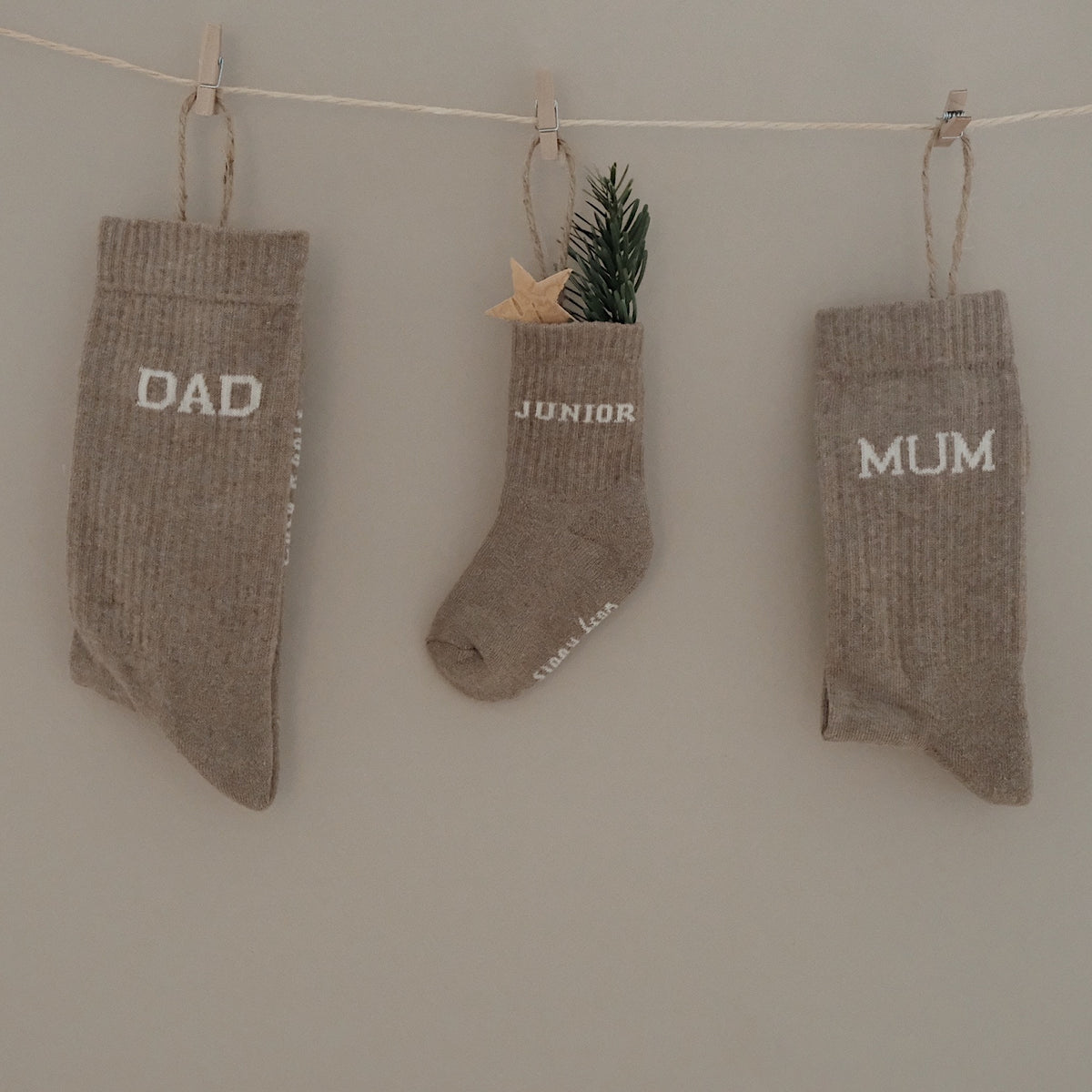 Organic Socks Dad - caramel