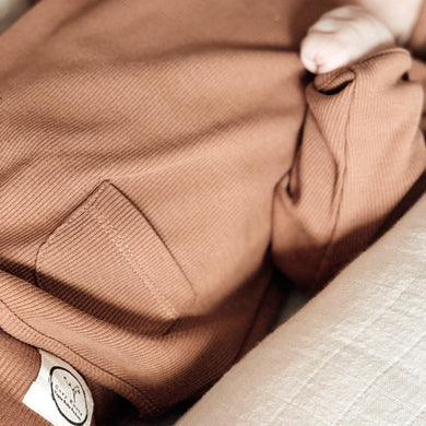 Organic Rib Sweatshirt Walnut