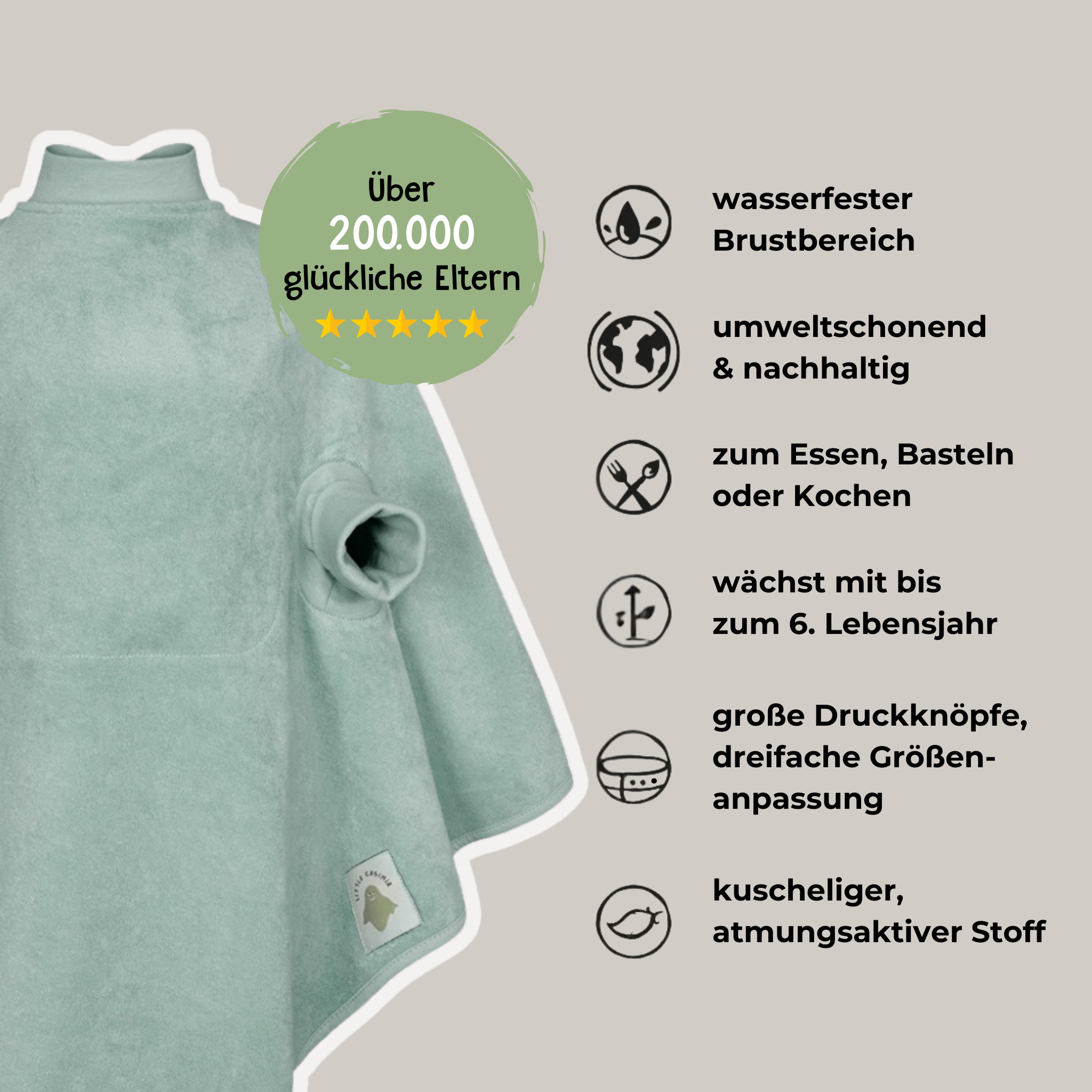 Lätzchen Boo-Frottee Waterproof Surf Spray