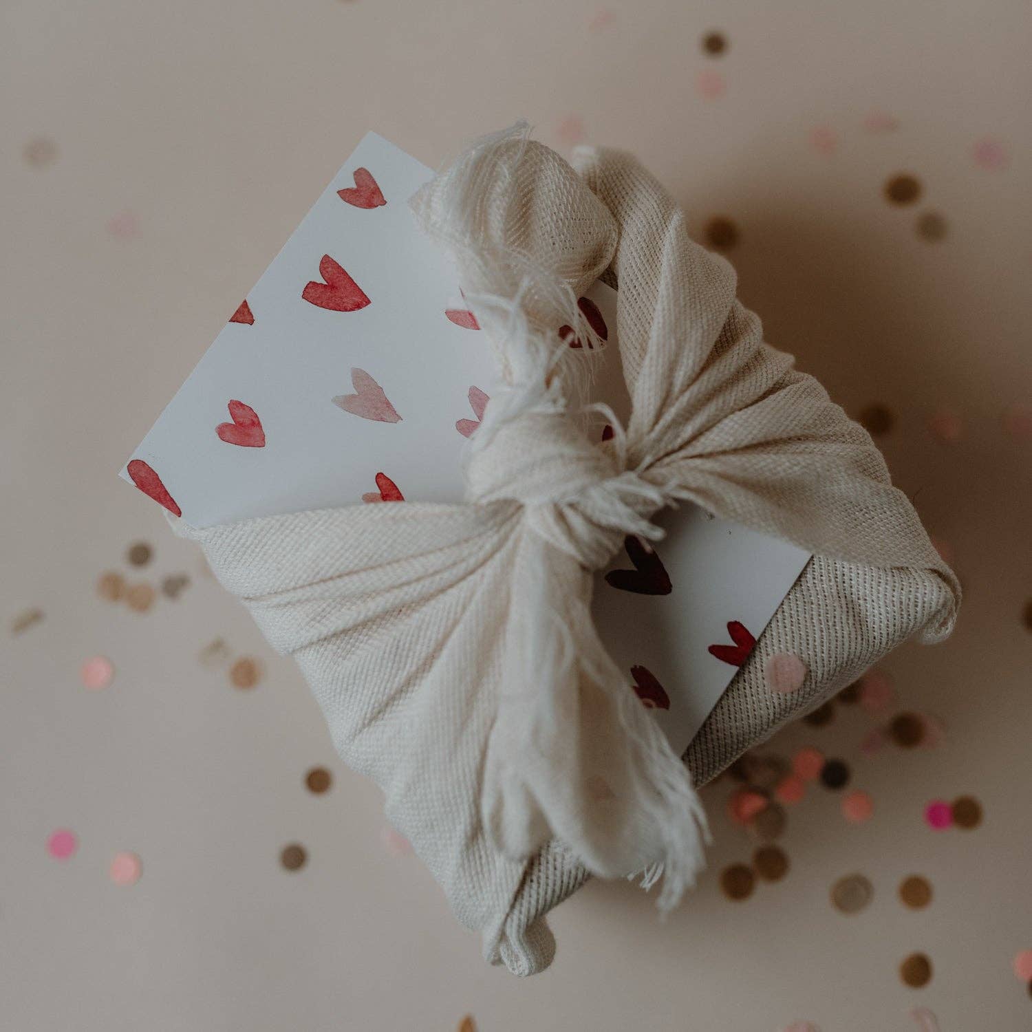 Aquarellkarte Hearts (VE = 10 Stück)