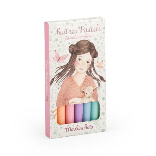 6 Farbstifte pastell - Les Rosalies