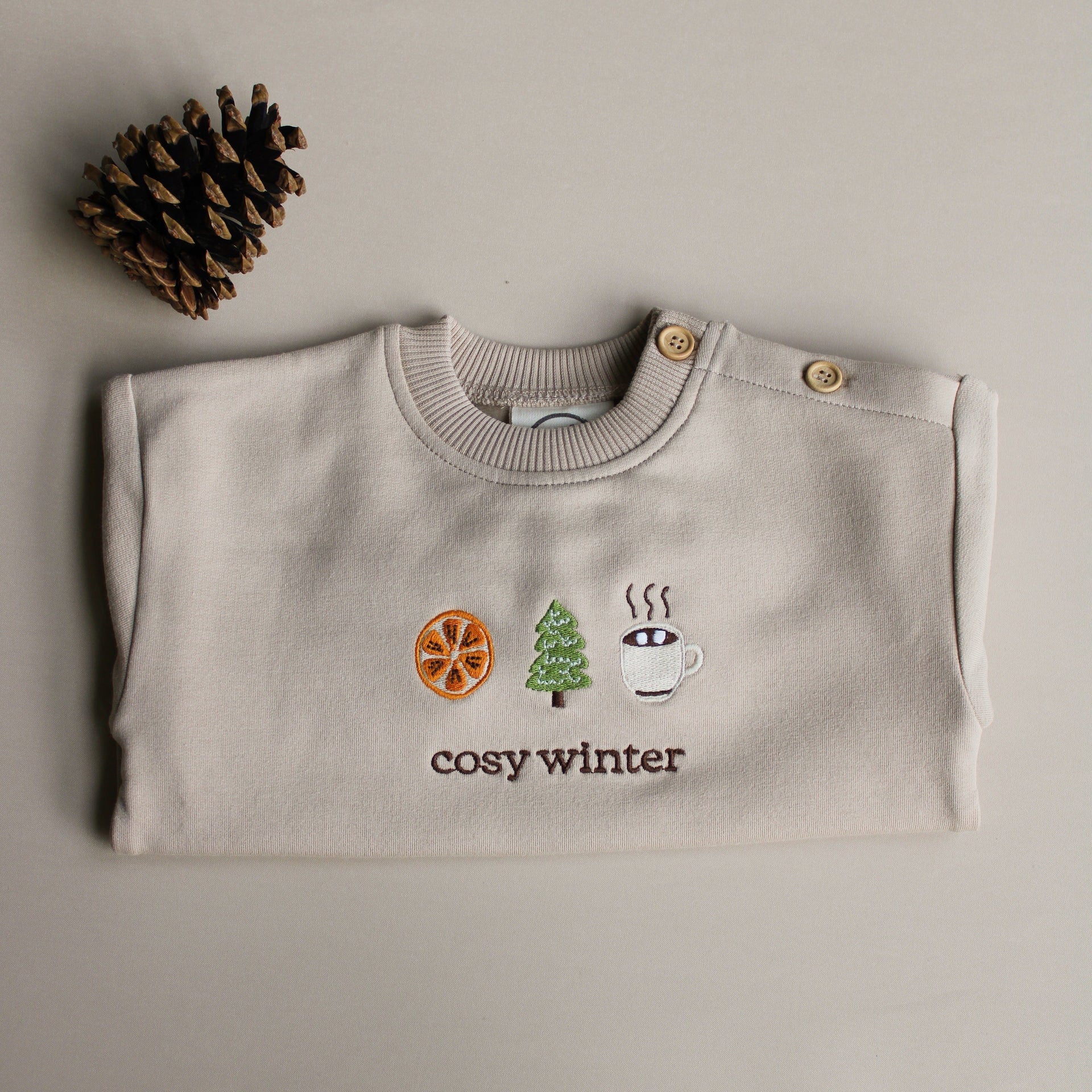 Family Sweatshirt Oatmilk cosy winter