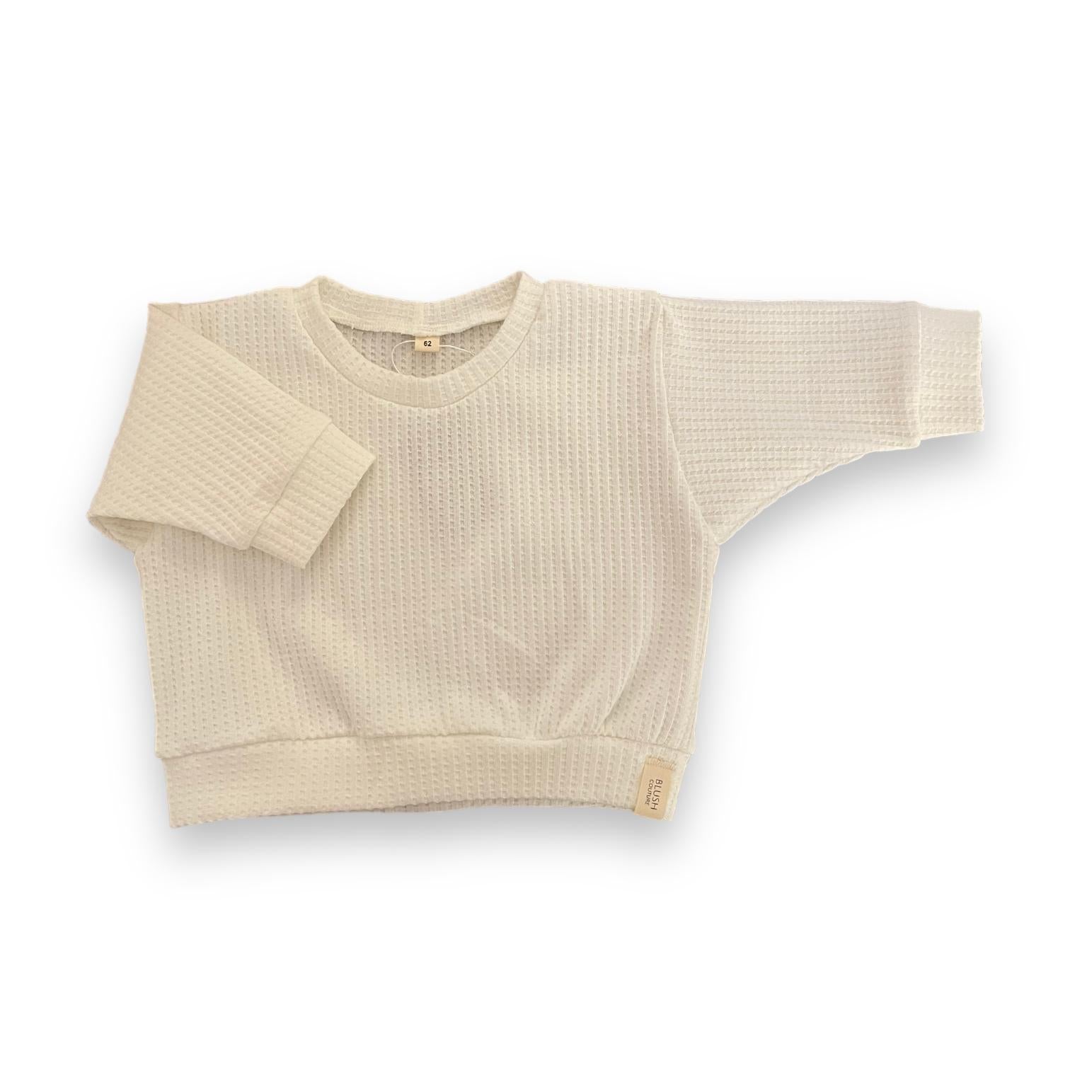 Sweatshirt Waffle ecru