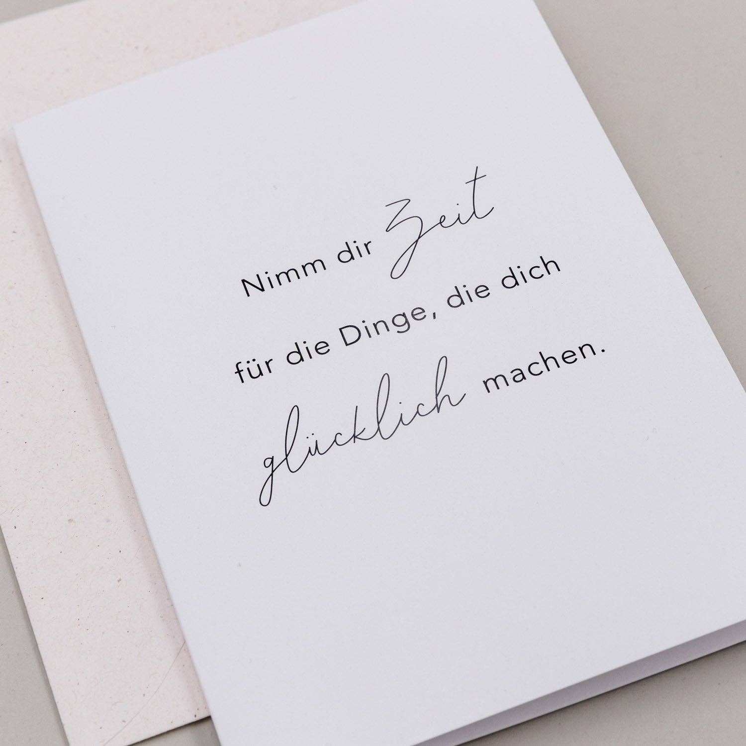 Klappkarte Nimm dir Zeit (VE = 10 Stk.)