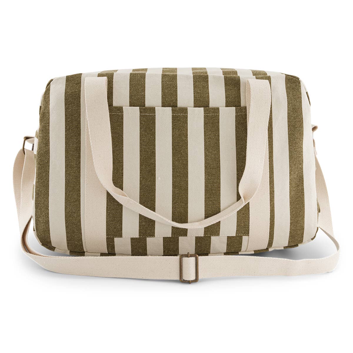 Weekend bag Raphael khaki getreift