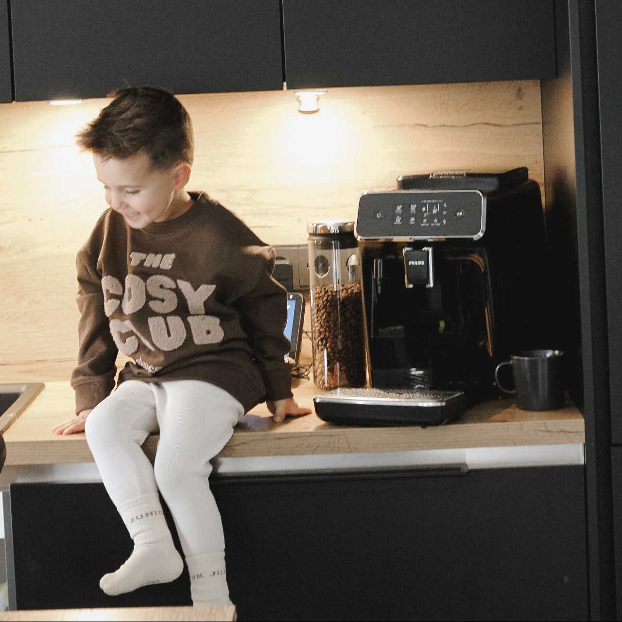 Family Sweatshirt Chocolate brown the Cosy Club