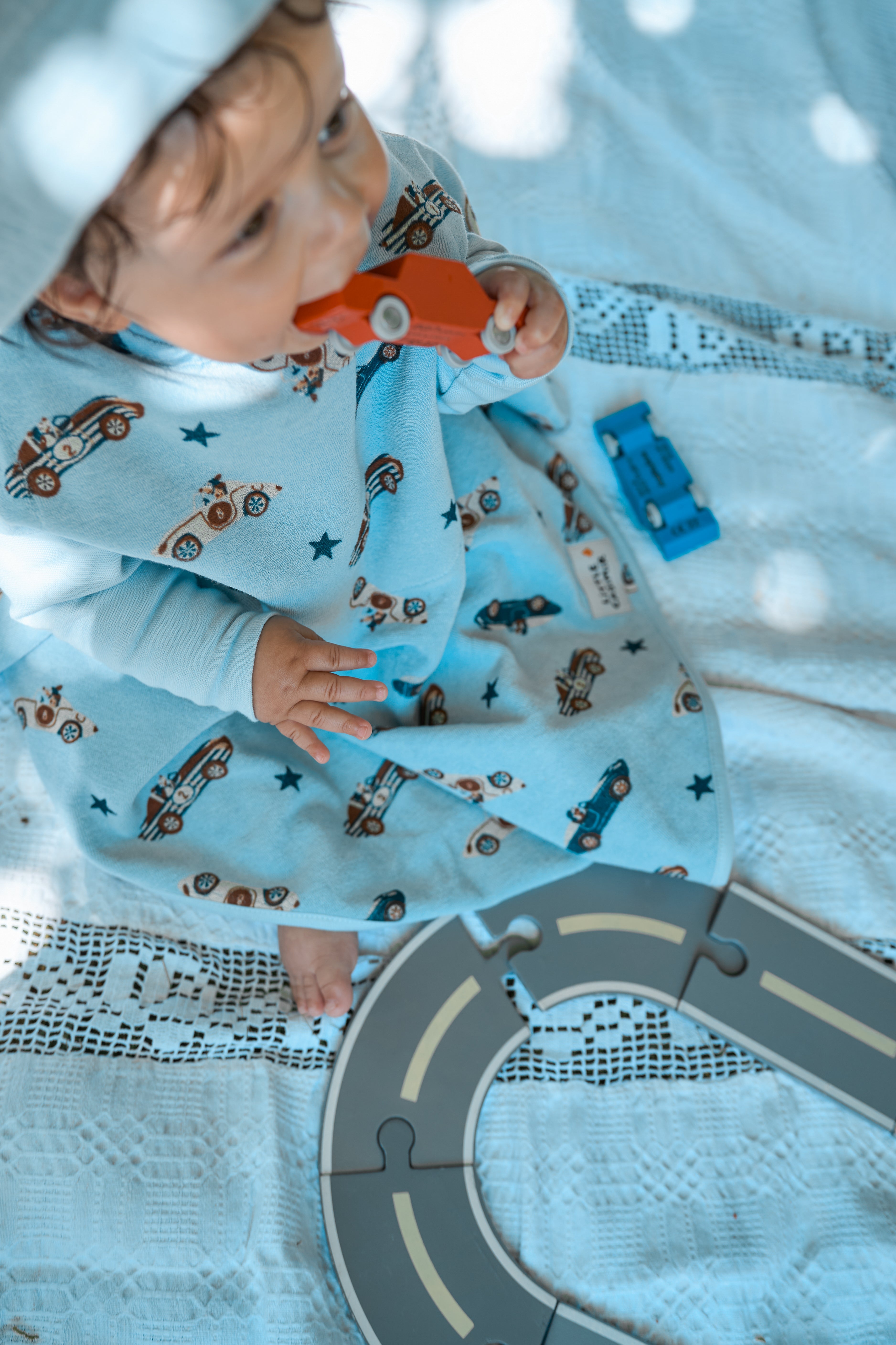 Lätzchen Boo Sky Racers aus Baumwollfrottee, Blush Couture