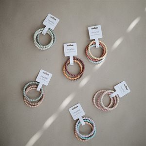 Pearl Teether Bracelet  3er Set Mellow/Terracotta/Periwinkle