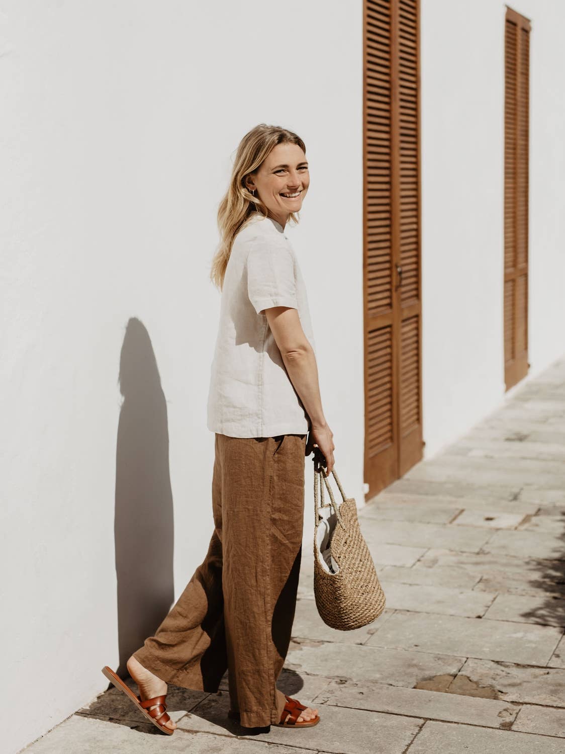 Linen Hose black