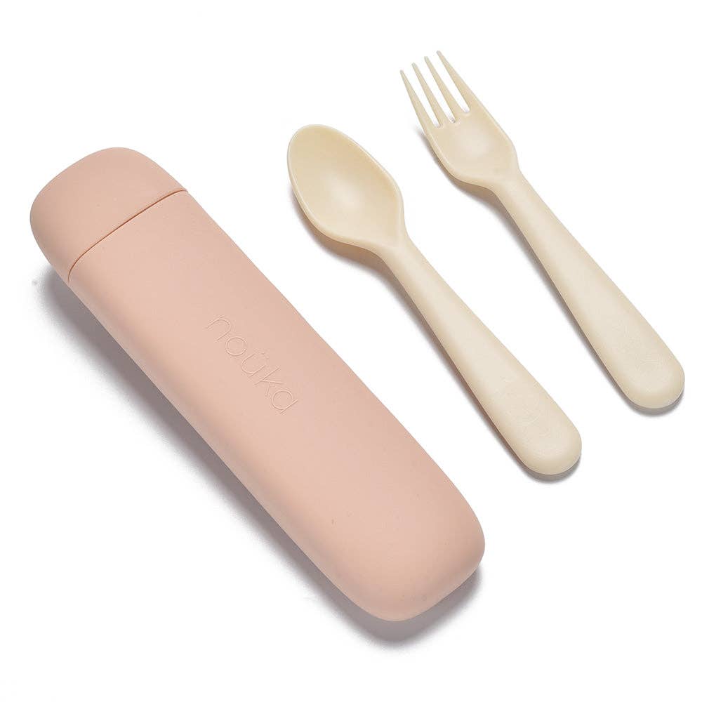 Wiederverwendbares Besteckset & Tragetasche - Soft Blush