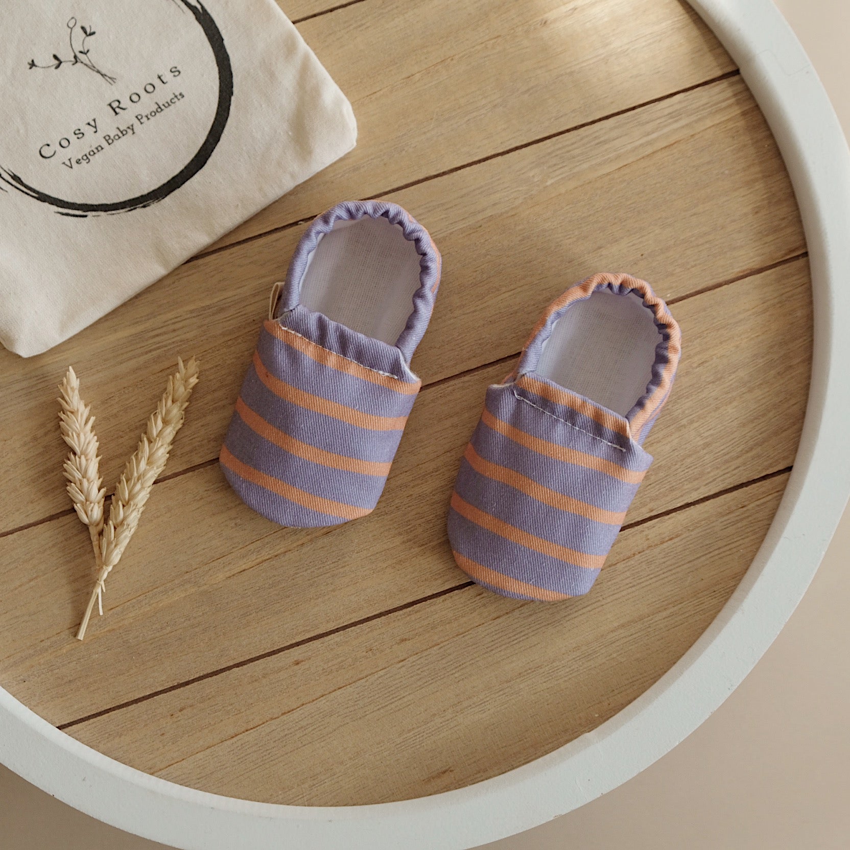 Schühchen Sunset Sorbet (lavender/orange striped) 3