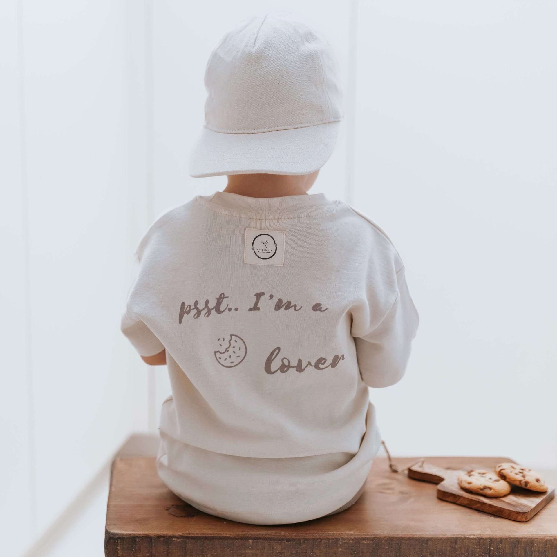 Organic Oversize Shirt sand cookie