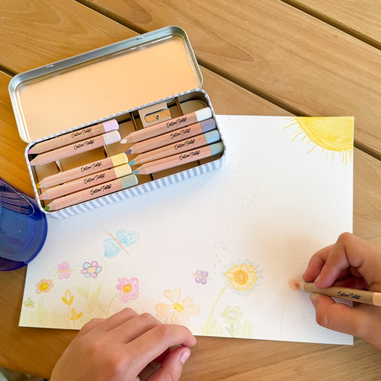 Pastel mix watercolour pencils