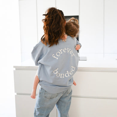 Family Sweatshirt MUM Dusty blue- Forever bonded