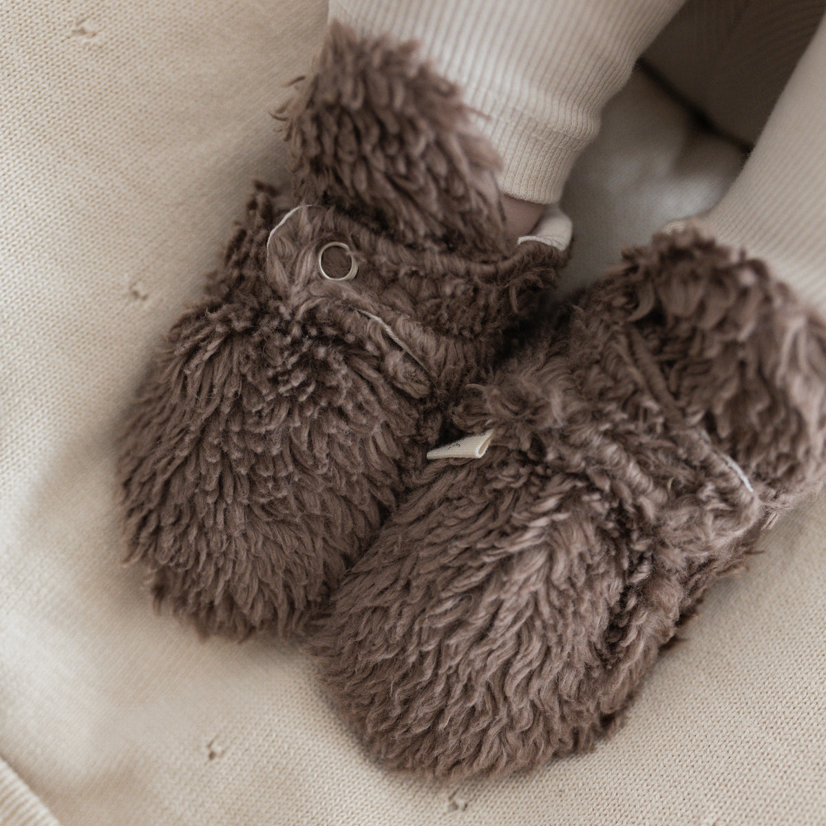 Teddy Booties Mocha