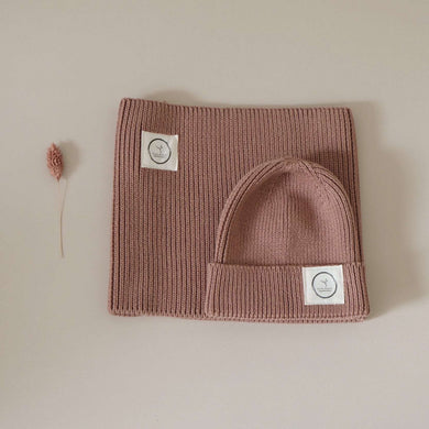 Organic Knit Scarf Walnut