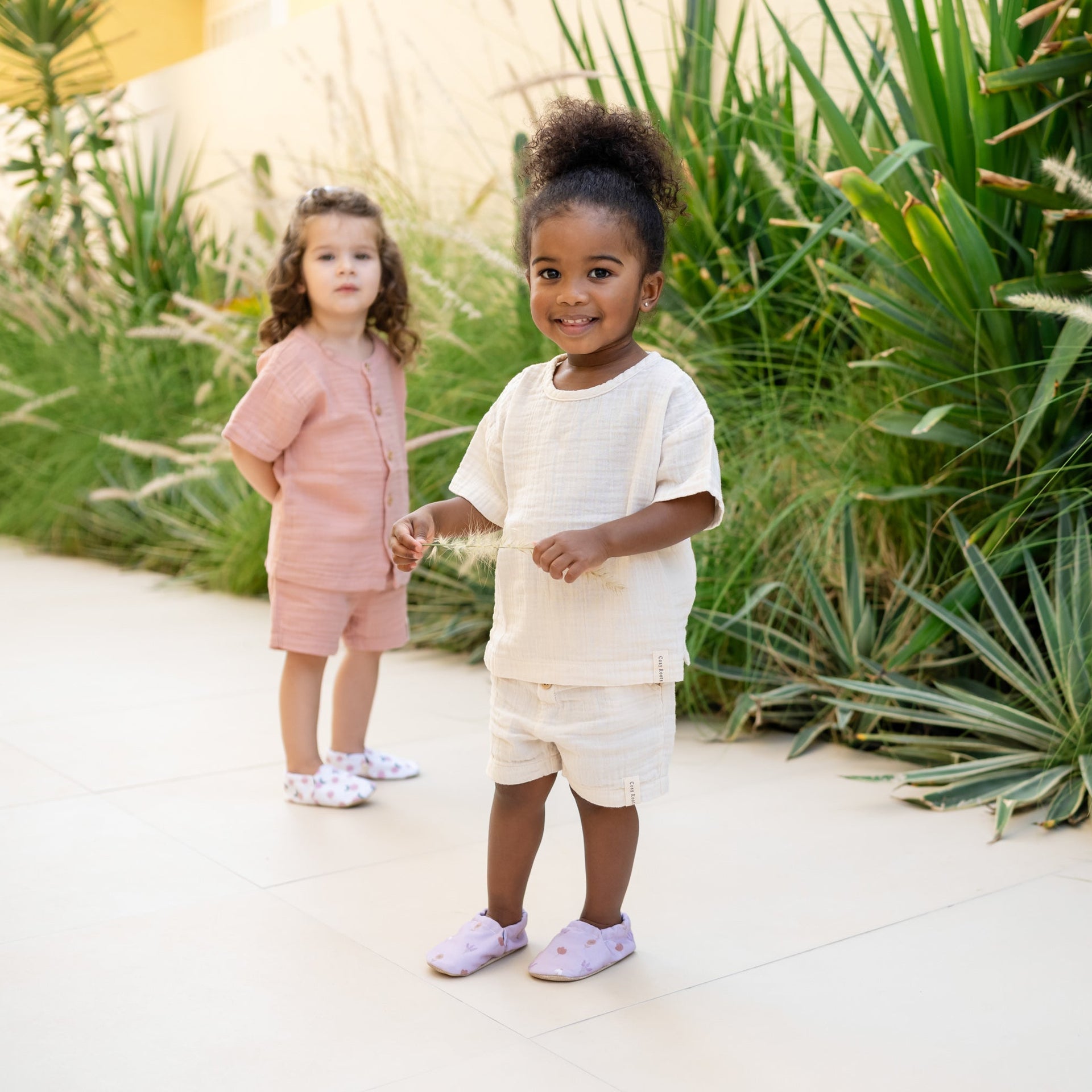 Organic Muslin T-Shirt sand 4