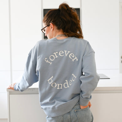 Family Sweatshirt MUM Dusty blue- Forever bonded