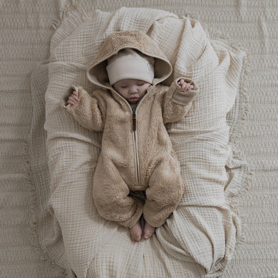 Organic Teddy Overall Cream