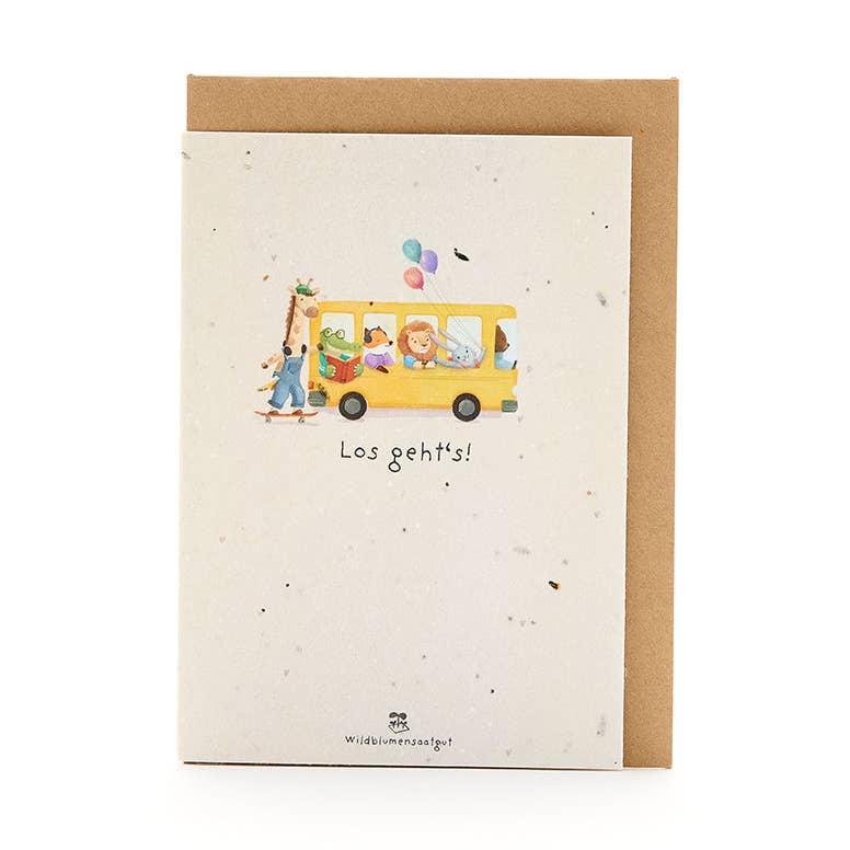 Greeting Card | Back to School Bus