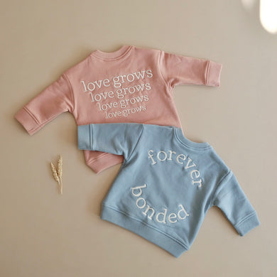 Family Sweatshirt Dusty blue- Forever Bonded