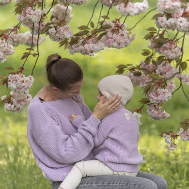 Organic Thin Knit Beanie Sand
