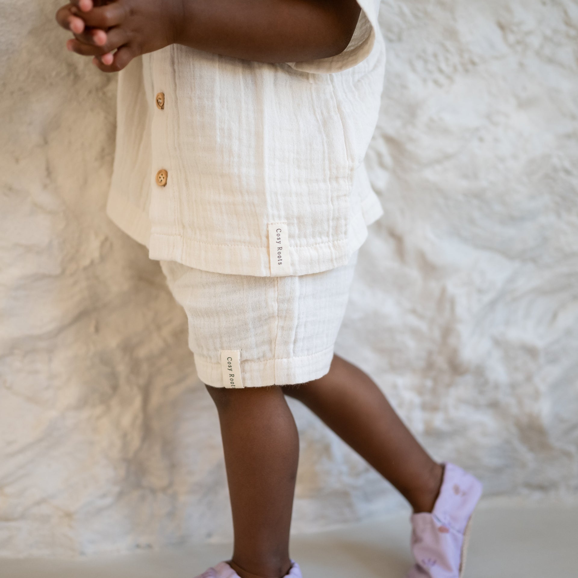 Organic Muslin Shirt Sand