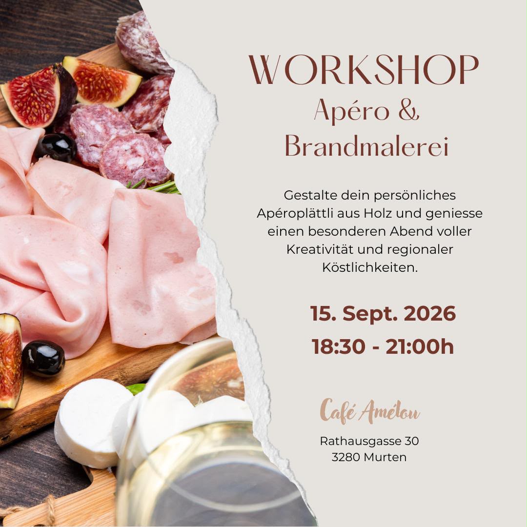 Workshop Apéro & Brandmalerei | 15. September 2026