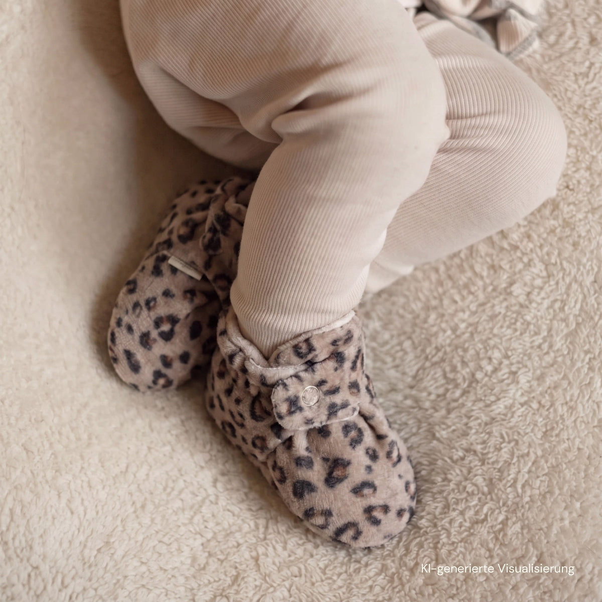Nicky Booties Leo aus Bio-Baumwolle, Blush Couture