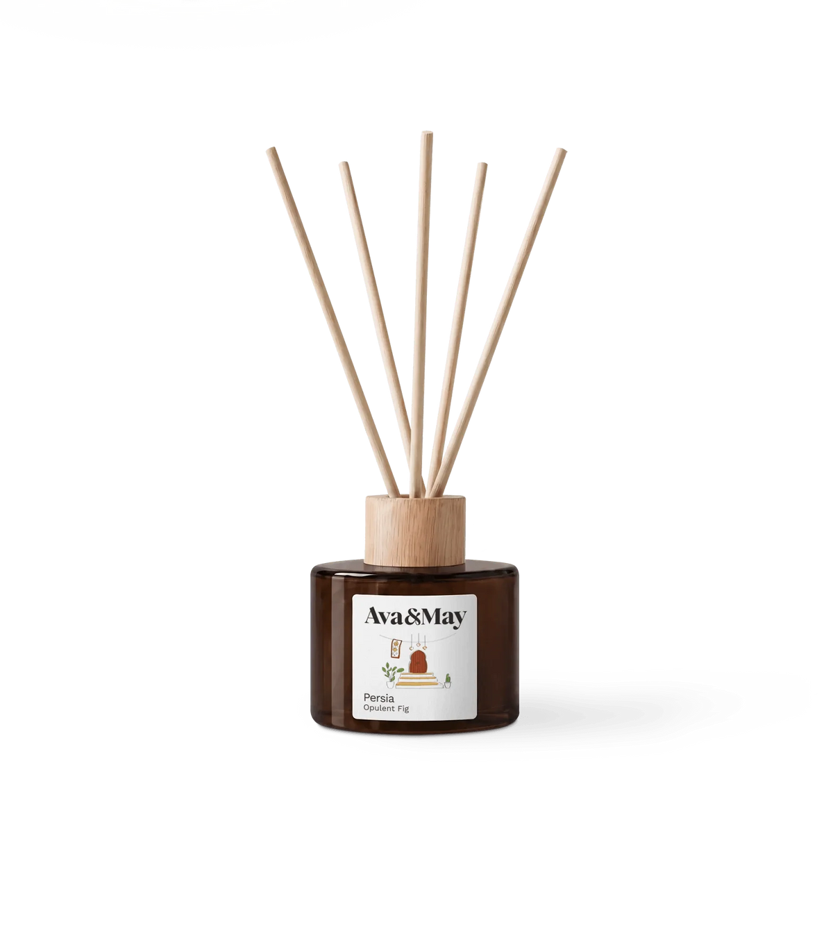 Duftstäbchen Persia mit Rattan-Stäbchen, Blush Couture