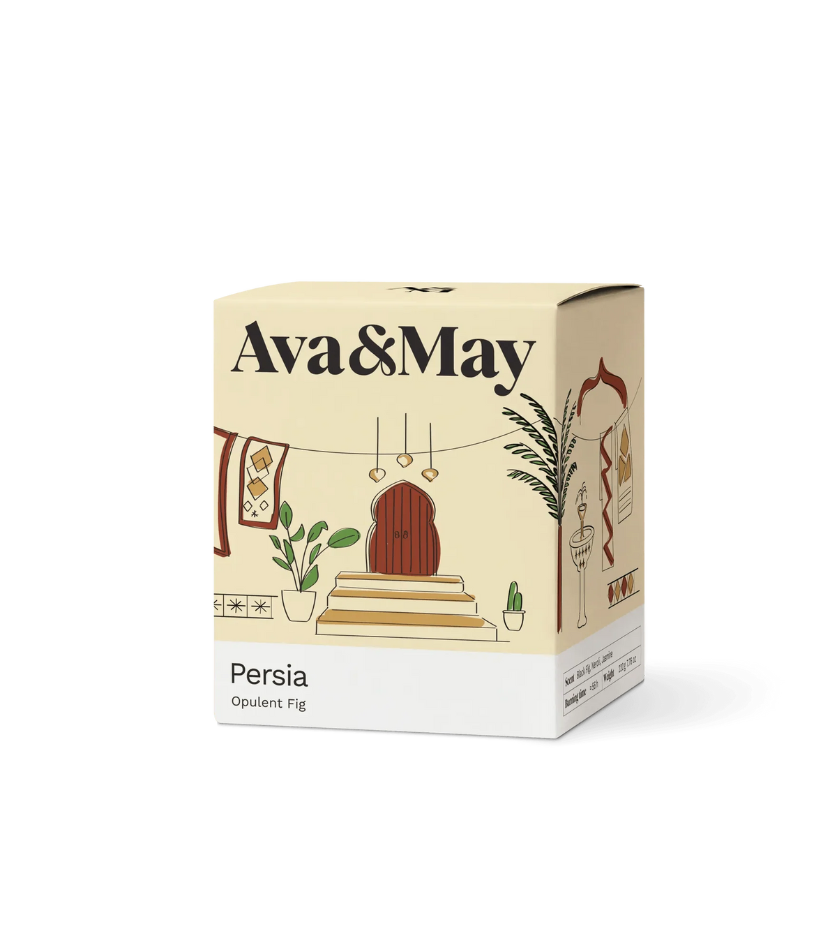 Duftkerze Persia mit Verpackung, Blush Couture