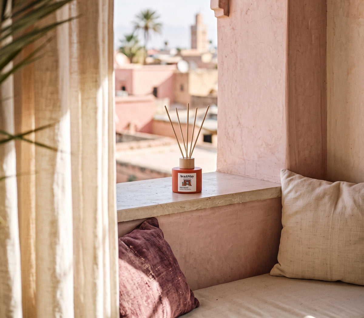 Duftstäbchen Marrakesh mit Rattan-Stäbchen, Blush Couture