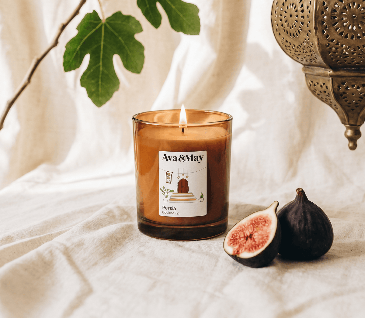 Duftkerze Persia aus pflanzlichem Wachs, Blush Couture
