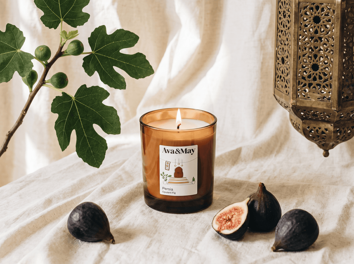 Duftkerze Persia aus pflanzlichem Wachs, Blush Couture