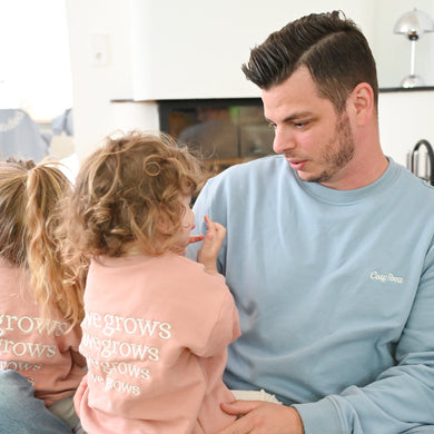 Family Sweatshirt DAD Dusty blue- Forever bonded