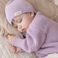 Organic Thin Knit Beanie Lavender