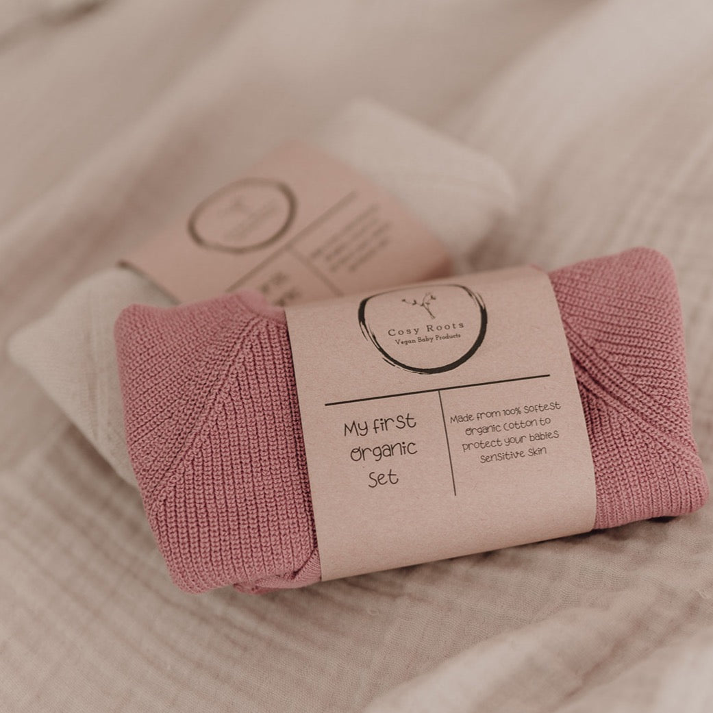 My first organic Set NB 0-2Mte Dusty Rose