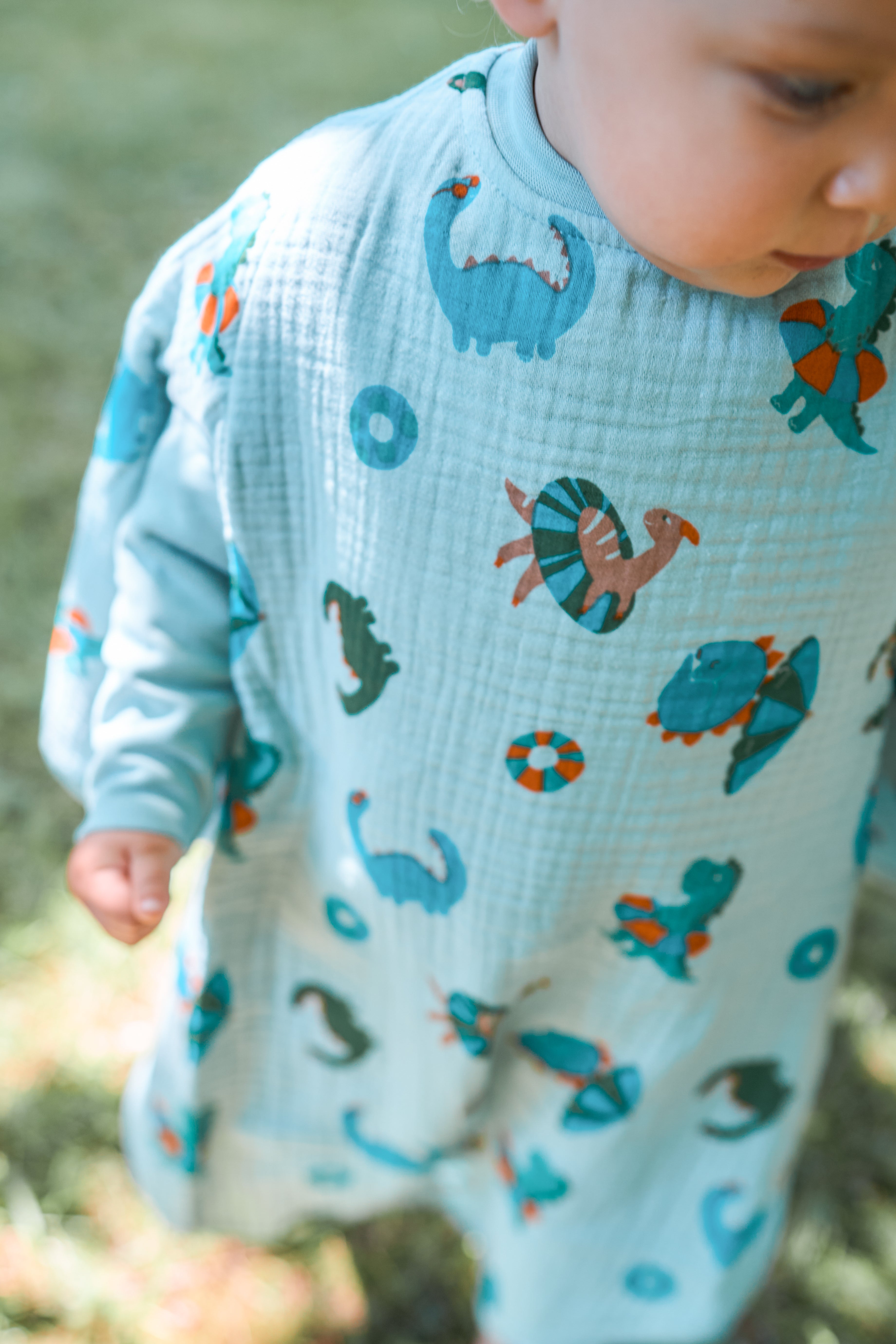 Musselin-Lätzchen Boo Breeze Dino Beach Party, Blush Couture