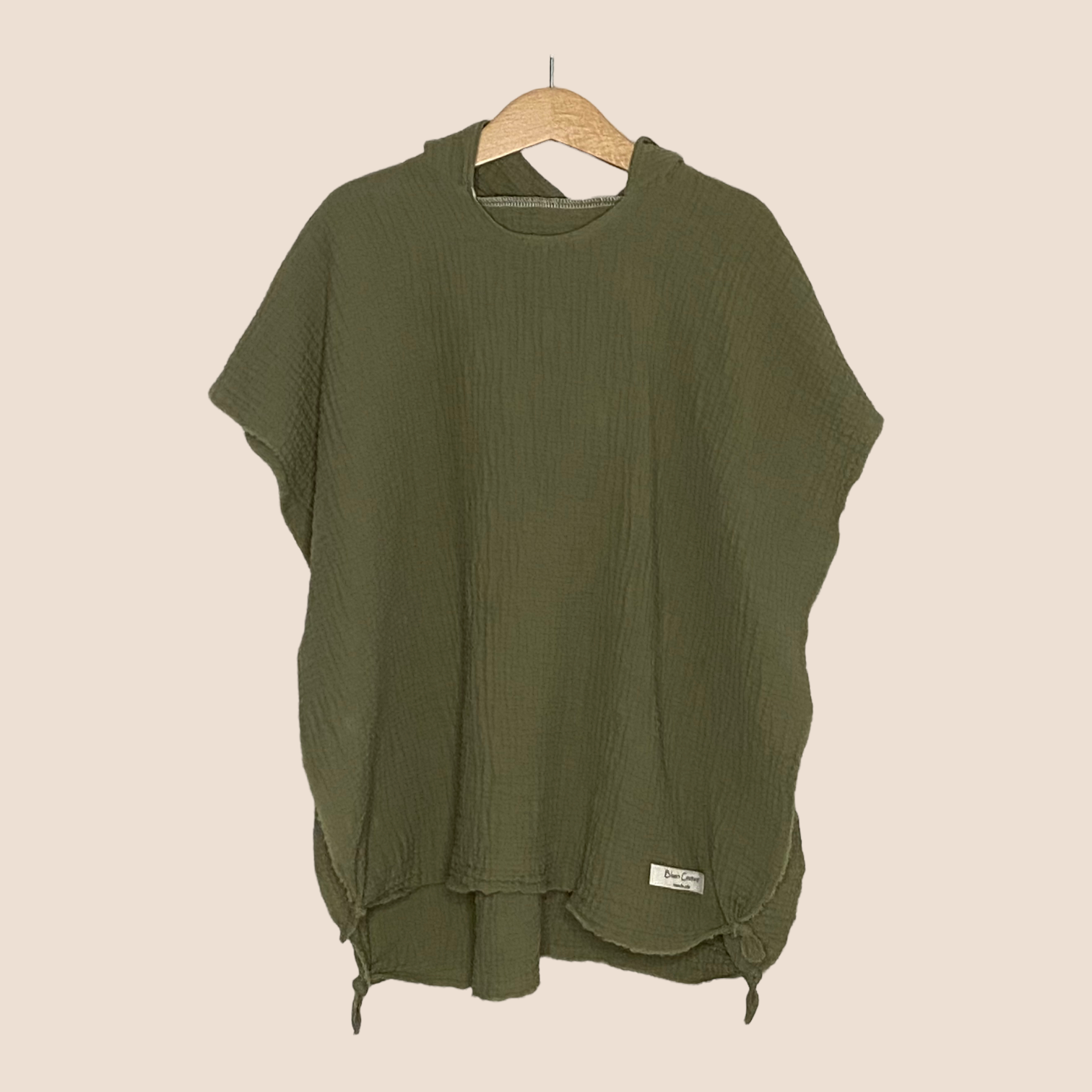 Badeponcho dusty green Dino