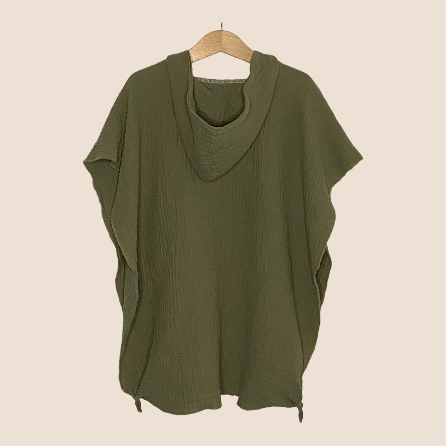 Badeponcho dusty green Dino
