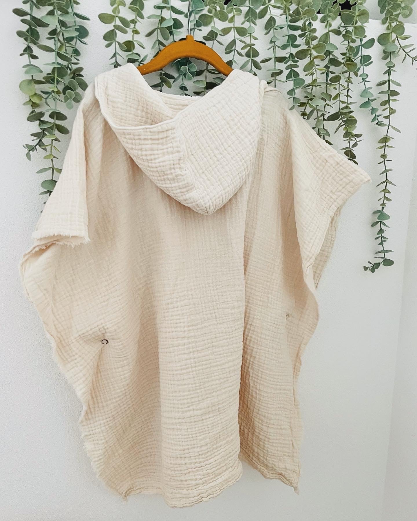 Badeponcho dusty green Dino